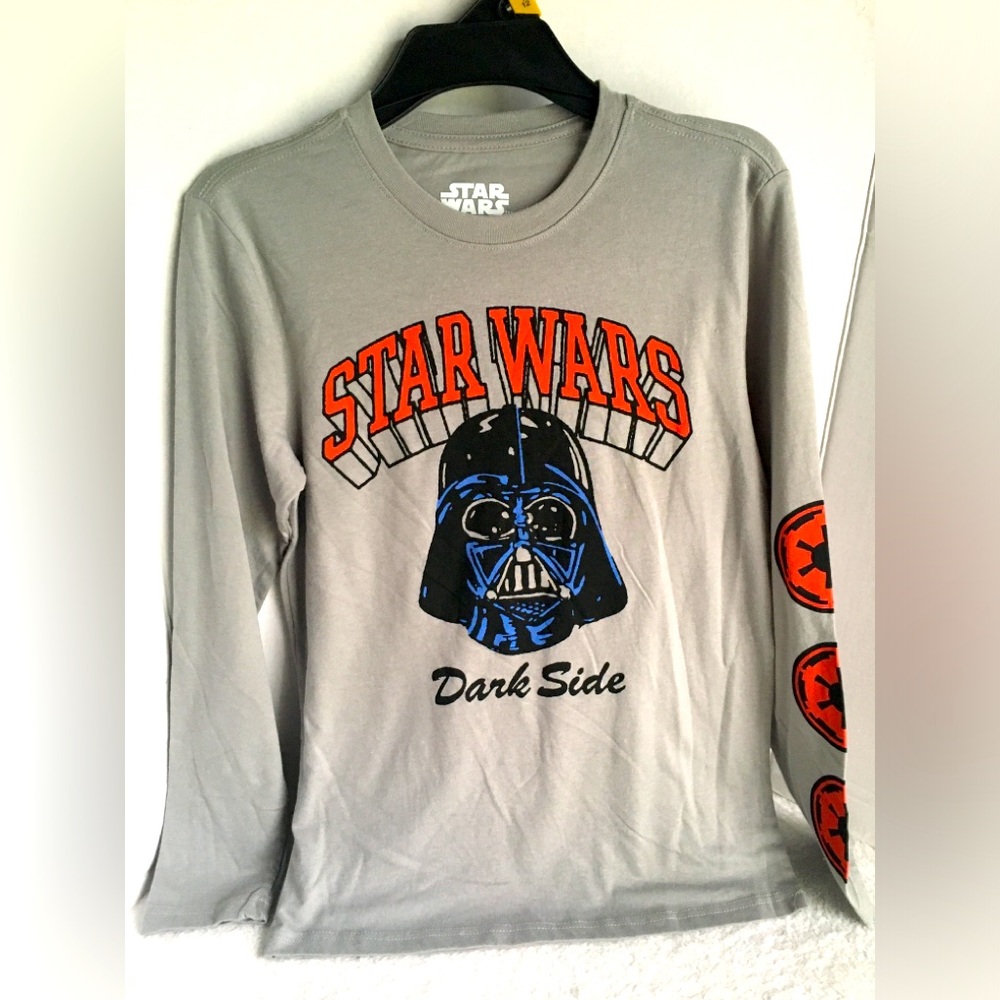 Kids/Boys Star Wars Darth Vader Long Sleeve Shirt size Large NWT